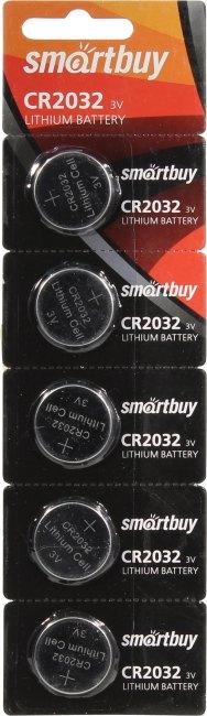 Smartbuy CR2032/5B (SBBL-2032-5B) (5 шт. в уп-ке) - фото 1 - id-p212710425
