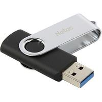 Флешка 256 Gb USB2.0 Netac U505 NT03U505N-256G-30BK (USB 2.0 Type-A, раскладной корпус, металл/пластик,