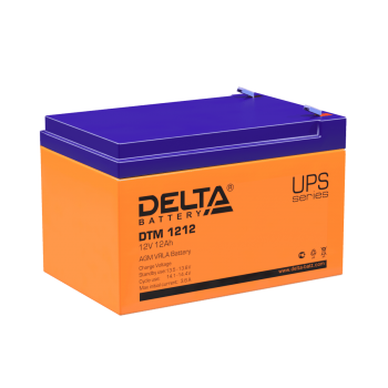 Delta DTM 1212 (12 А\ч, 12В) свинцово- кислотный аккумулятор - фото 1 - id-p212711600