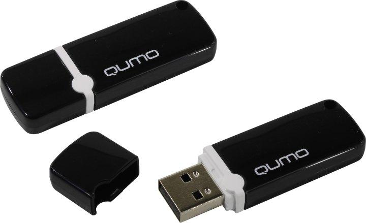 Накопитель Qumo Optiva QM16GUD-OP2-Black USB2.0 Flash Drive 16Gb (RTL) - фото 1 - id-p212708112