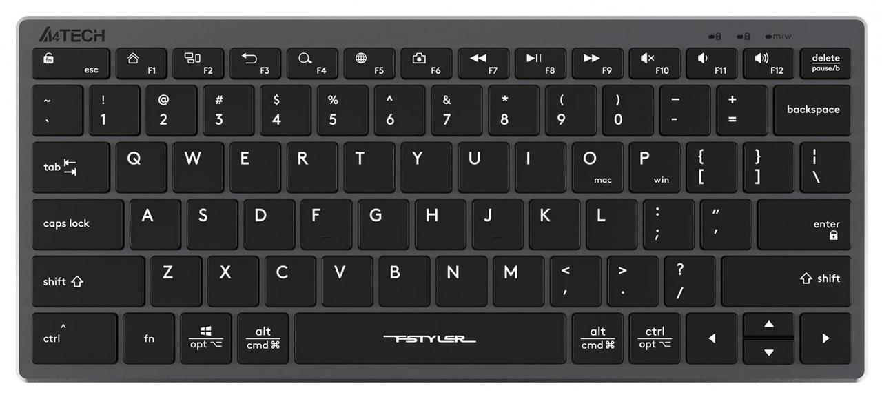 Клавиатура A4Tech Fstyler FX51 Grey USB - фото 1 - id-p212729939