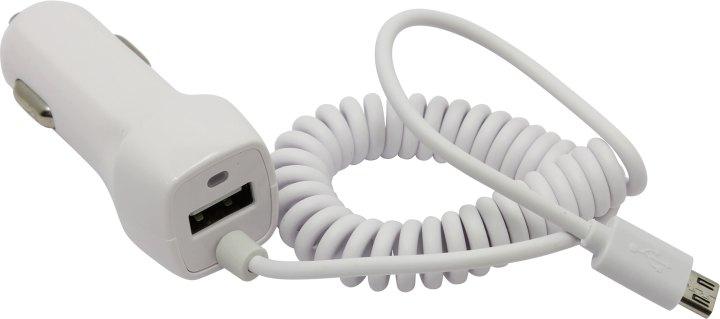 Jet.A UC-S15 White Автомобильное зарядное уст-во USB/microUSB(Вх. DC12-24V Вых. DC5V 10.5W USB microUSB) - фото 1 - id-p212706848