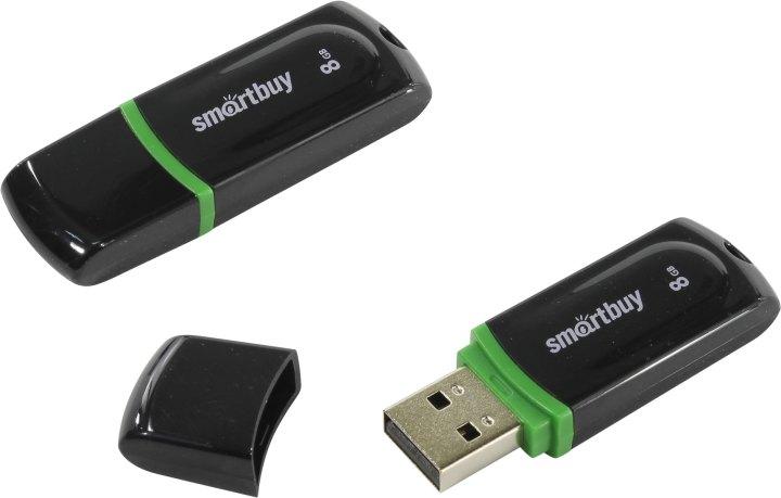 Накопитель SmartBuy Paean SB8GBPN-K USB2.0 Flash Drive 8Gb (RTL) - фото 1 - id-p212708134