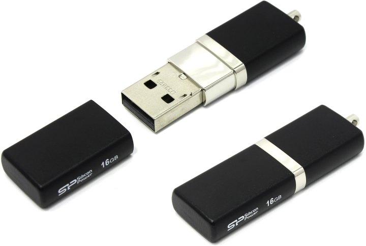 Накопитель Silicon Power LuxMini 710 SP016GBUF2710V1K USB2.0 Flash Drive 16Gb (RTL) - фото 1 - id-p212710537