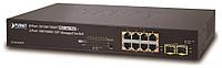 Коммутатор PLANET GS-4210-8P2S IPv4/IPv6, 8-Port Managed 802.3at POE+ Gigabit Ethernet Switch + 2-Port