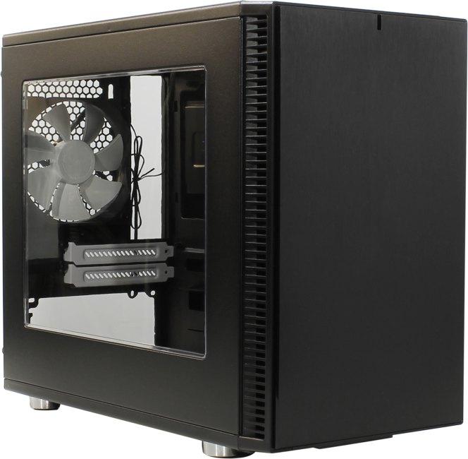 Корпус Fractal Design Define Nano S Window черный без БП miniITX 4x120mm 3x140mm 2xUSB3.0 audio bott PSU - фото 1 - id-p212709309