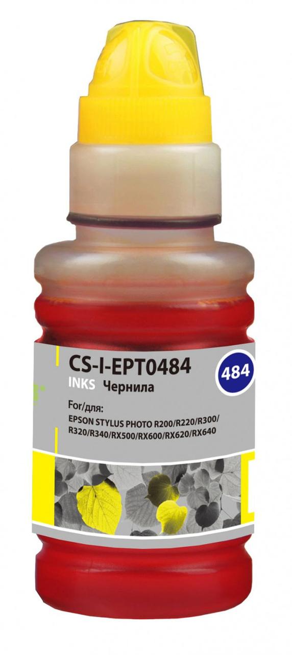 Чернила Cactus CS-I-EPT0484 желтый 100мл для Epson StPh R200/R220/R300/R320/R340 - фото 1 - id-p212726635