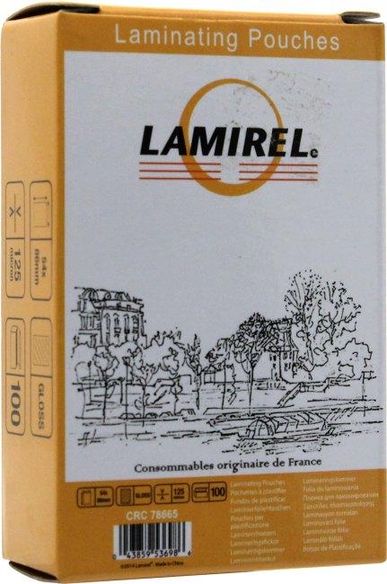 Пакеты для ламинирования Lamirel CRC78665 (54x86 Gloss 125мкм уп.100шт) - фото 1 - id-p212721172
