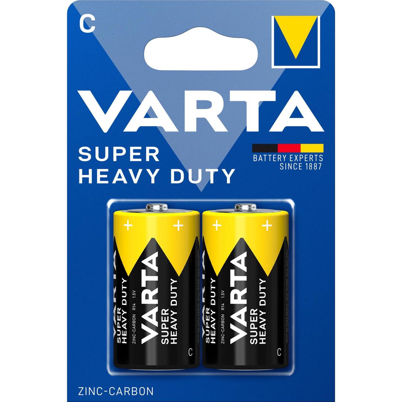Батарейка Varta SUPERLIFE R14 C BL2 Heavy Duty 1.5V (2014) (2/24/120) VARTA 02014101412 - фото 1 - id-p212734321