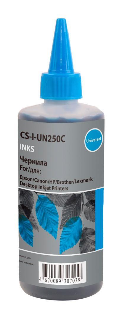 Чернила Cactus CS-I-Un250C голубой 250мл для HP/Lexmark/Canon/Epson/Brother - фото 1 - id-p212735032