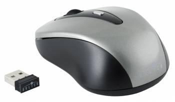 Мышь Оклик 435MW черный/серый оптическая (1600dpi) беспроводная USB для ноутбука (4but) - фото 1 - id-p212713001