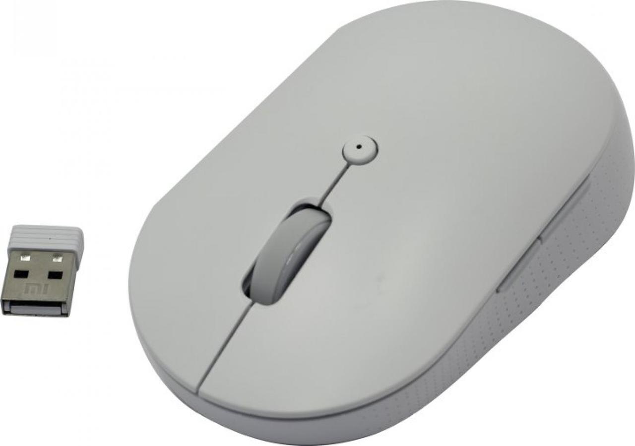 Манипулятор Xiaomi Mi Dual Mode Wireless Mouse Silent Edition HLK4040GL White (RTL) Bluetooth 6btn+Roll - фото 1 - id-p212732364