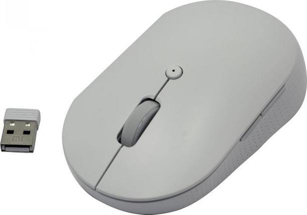 Манипулятор Xiaomi Mi Dual Mode Wireless Mouse Silent Edition HLK4040GL White (RTL) Bluetooth 6btn+Roll, фото 2