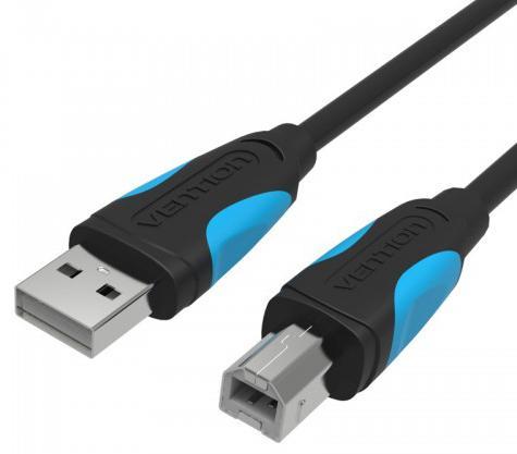 Кабель Vention USB 2.0 AM/BM - 5м. Черный VAS-A16-B500 - фото 1 - id-p212727890