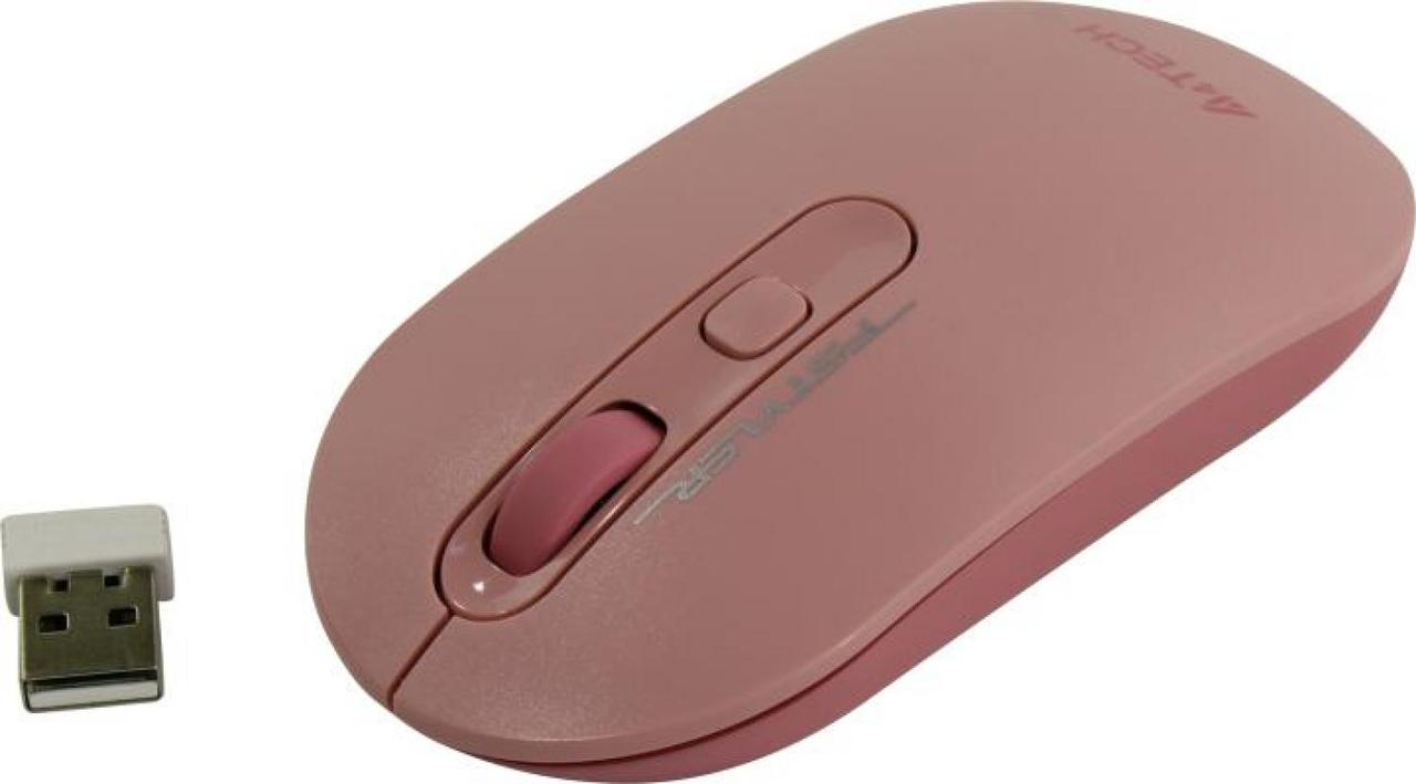 Манипулятор A4Tech FSTYLER Wireless Optical Mouse FG20 Pink (RTL) USB 4btn+Roll - фото 1 - id-p212732401