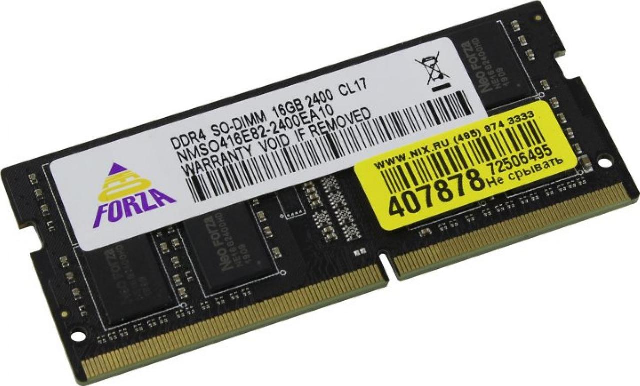 Модуль памяти Neo Forza NMSO416E82-2400EA10 DDR4 SODIMM 16Gb PC4-19200 CL17 (for NoteBook) - фото 1 - id-p212732404