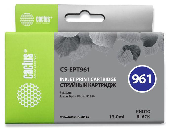 Картридж струйный Cactus CS-EPT961 фото черный (13мл) для Epson Stylus Photo R2880 - фото 1 - id-p212726782