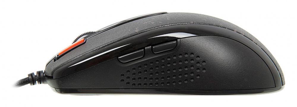 Мышь A4 V-Track F5 черный/рисунок лазерная (3000dpi) USB игровая (6but) - фото 1 - id-p212716896