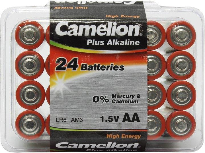 Элемент питания Camelion LR6-24 Super/Ultra/Plus Size "AA" 1.5V щелочной (alkaline) уп.24 шт - фото 1 - id-p212730202