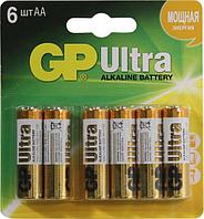 Элемент питания GP Ultra 15AU4/2-2CR6 (LR6) Size AA 1.5V щелочной (alkaline) уп.6шт