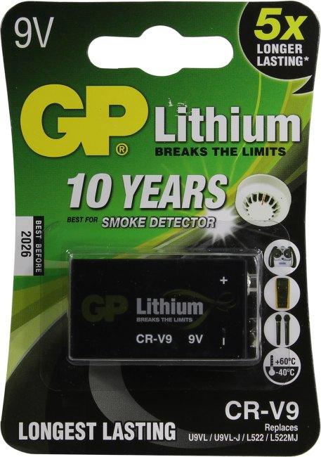 Батарея питания GP Lithium CR-V9SD (Li 9V) типа "Крона" - фото 1 - id-p212730227