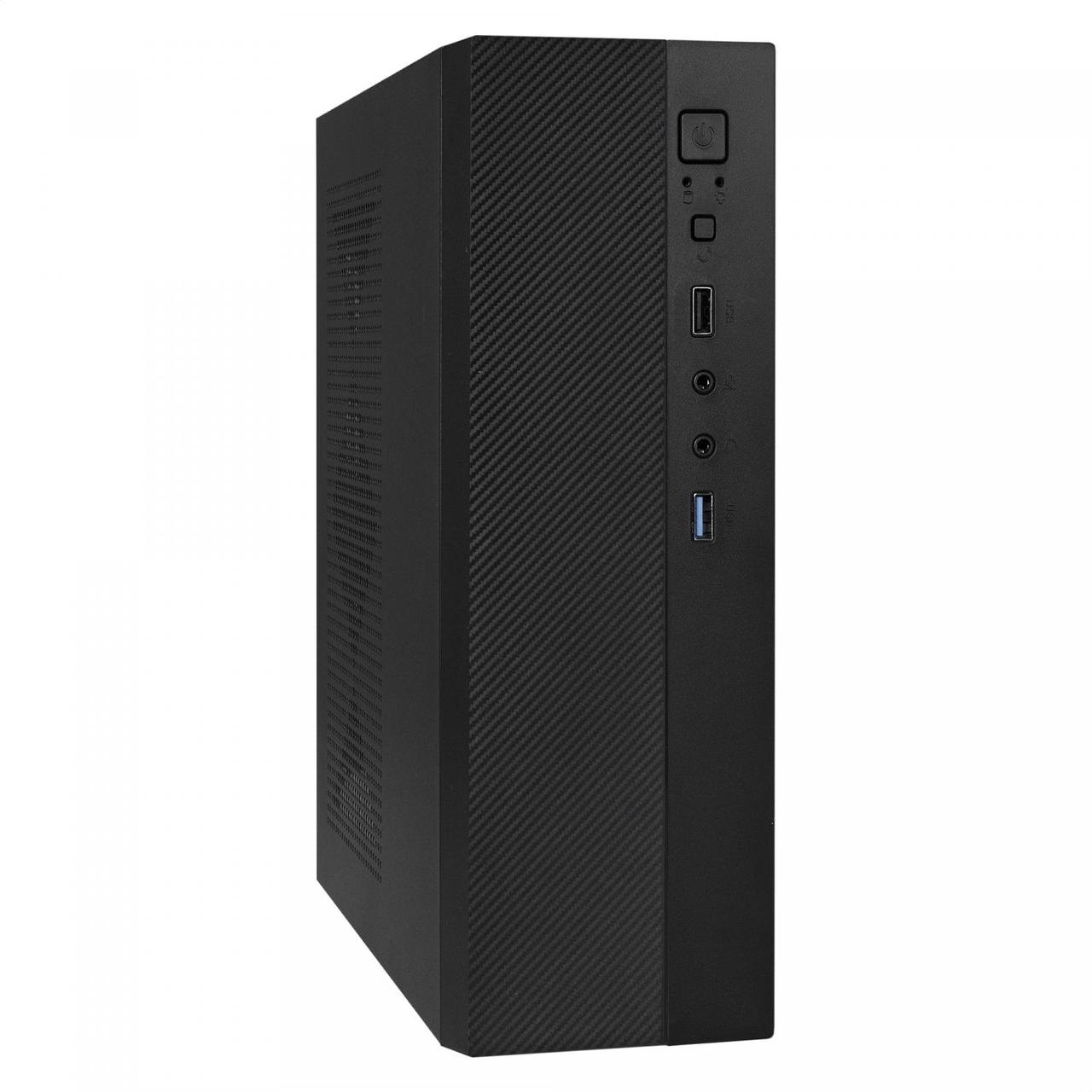 Корпус Desktop ExeGate MI-301U-300 (mATX/mini-ITX, 1U-F300S 4см, 1*USB+1*USB3.0, аудио, черный) EX291270RUS - фото 1 - id-p212719128