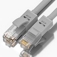 GCR Патч-корд прямой 1.0m UTP кат.5e, серый, 24 AWG, литой, ethernet high speed 1 Гбит/с, RJ45, T568B,