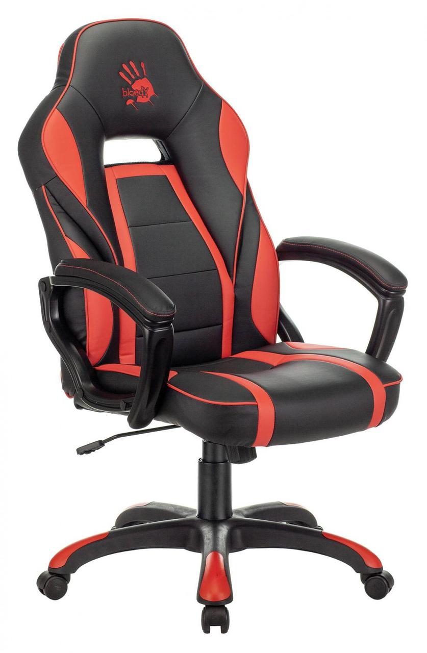 Кресло игровое A4Tech Bloody GC-350 черный/красный эко.кожа крестовина пластик - фото 1 - id-p212718059