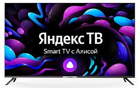 Телевизор LED Hyundai 55" H-LED55BU7003 Яндекс.ТВ Frameless черный Ultra HD 60Hz DVB-T DVB-T2 DVB-C DVB-S