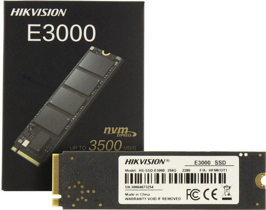 Накопитель SSD 256 Gb M.2 2280 M HIKVISION E3000 HS-SSD-E3000-256G 3D TLC, фото 2