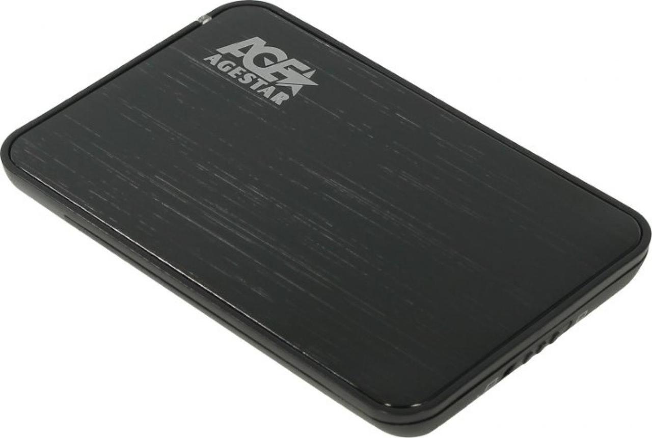 Мобильное шасси AgeStar 3UB2A8(J)-6G Black (Внешний бокс для 2.5" SATA HDD USB3.0) - фото 1 - id-p212729440