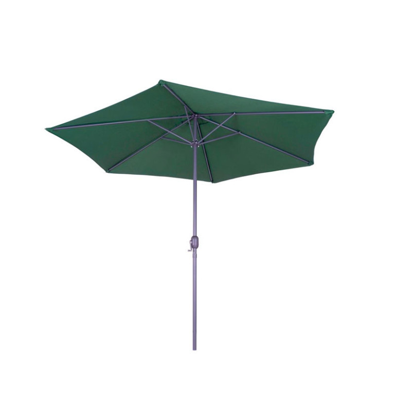 Зонт садовый зеленый/синий c подставкой - фото 4 - id-p212740145
