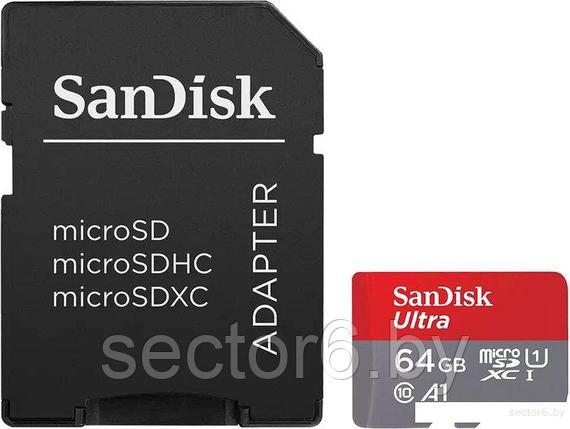 Карта памяти SanDisk Ultra microSDXC SDSQUAC-256G-GN6MA 256GB (с адаптером), фото 2