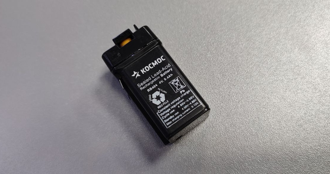 Аккумулятор КОСМОС 4В 0,4Ач (герметизированная свинцово-кислотная аккумуляторная батарея 4V, 0,4Ah) - фото 1 - id-p212740137