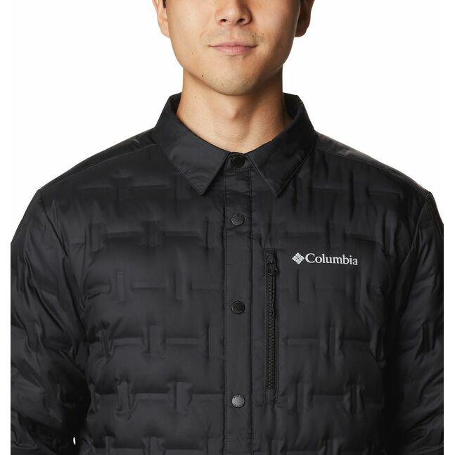 Куртка пуховая мужская Columbia Delta Ridge Shirt Jacket черный 1975991-010 - фото 2 - id-p212671046