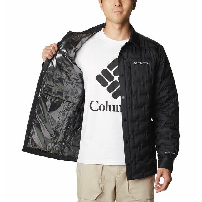 Куртка пуховая мужская Columbia Delta Ridge Shirt Jacket черный 1975991-010 - фото 3 - id-p212671046