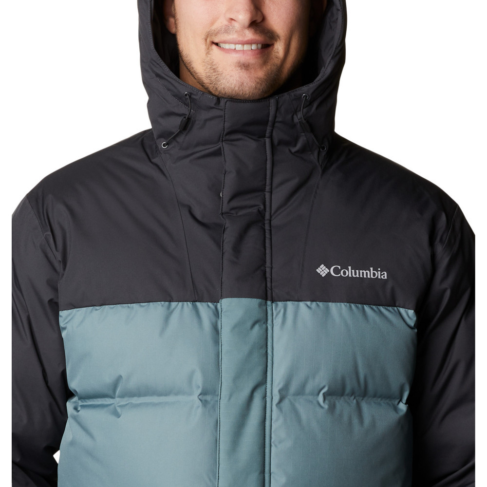 Куртка пуховая мужская Columbia Grand Trek II Parka серо-зеленый 2010151-346 - фото 4 - id-p212671095