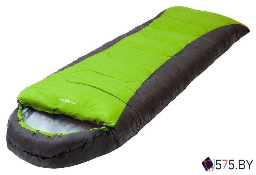 Спальный мешок Acamper Hygge 2x200г/м2 (правая молния, зеленый/черный), фото 1