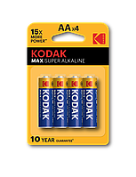 KODAK MAX SUPER ALKALINE AA LR6 4BL