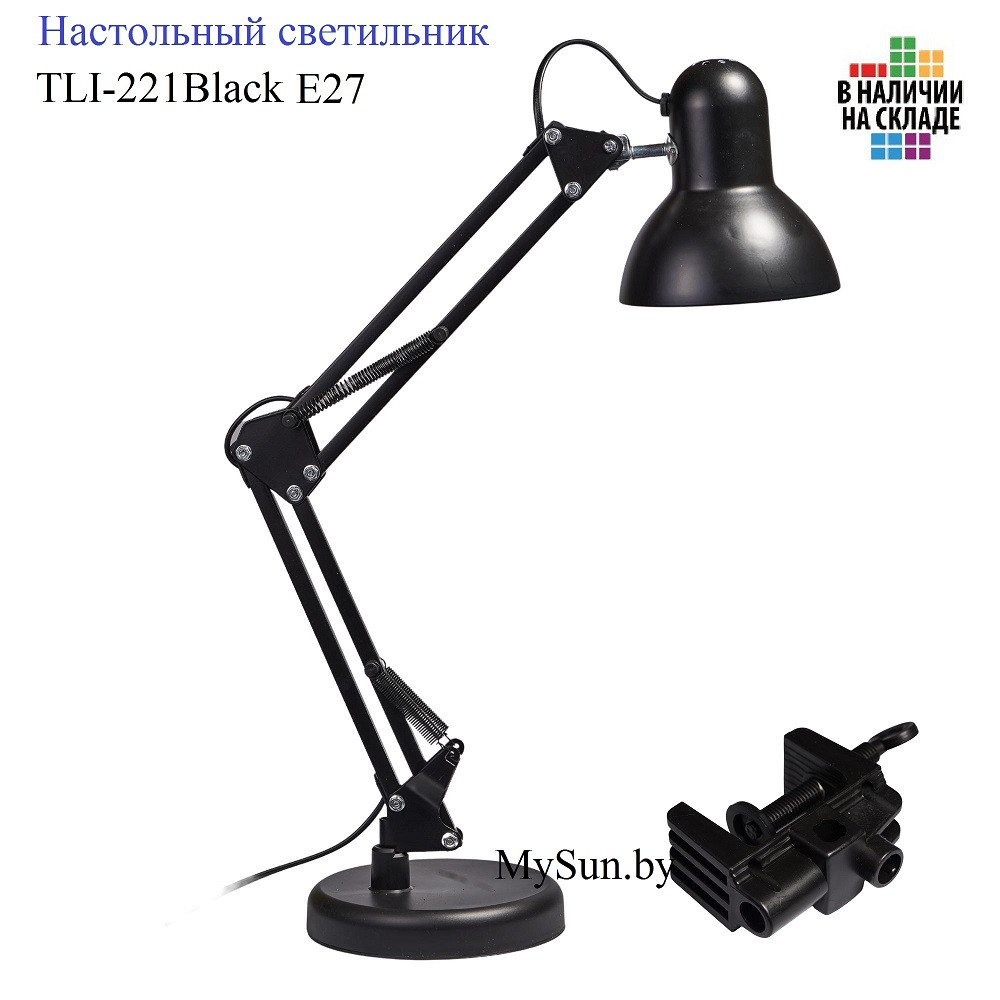 Черная настольная лампа TLI-221 black - фото 1 - id-p212748353