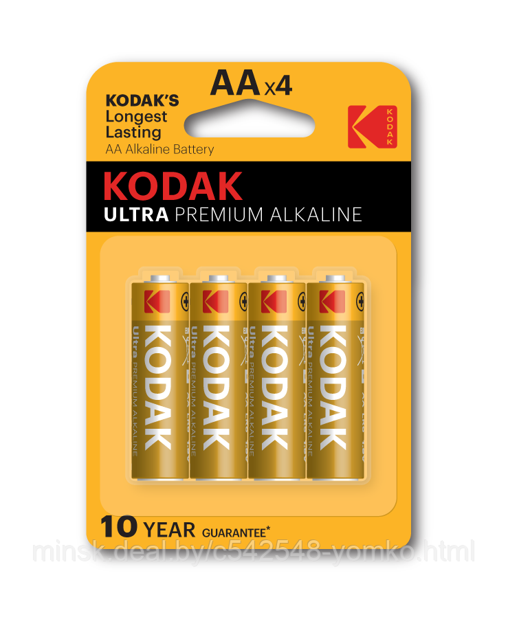 KODAK ULTRA PREMIUM ALKALINE AA LR6 4BL - фото 1 - id-p212748438