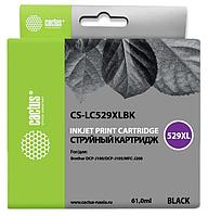 Картридж Cactus CS-LC529XLBK Black для Brother DCP-J100/J105/J200