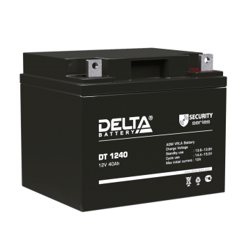 Delta DT 1240 (40 А\ч, 12В) свинцово- кислотный аккумулятор - фото 1 - id-p212703344