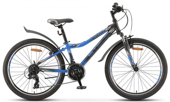 Велосипед 24" Stels Navigator 410 V V010 (рама 12) (21-ск.) Антрацитовый/черный, LU095419 - фото 1 - id-p211308283