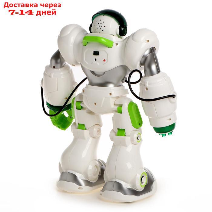 Робот радиоуправляемый "Патрульный", световые эффекты, русское озвучивание, цвет белый - фото 3 - id-p212674826