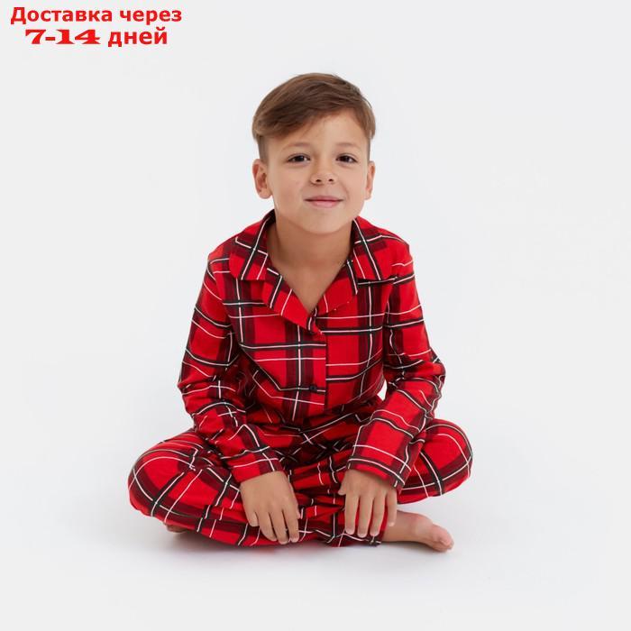 Пижама детская KAFTAN "Клетка" р.32 (110-116) - фото 7 - id-p212677084