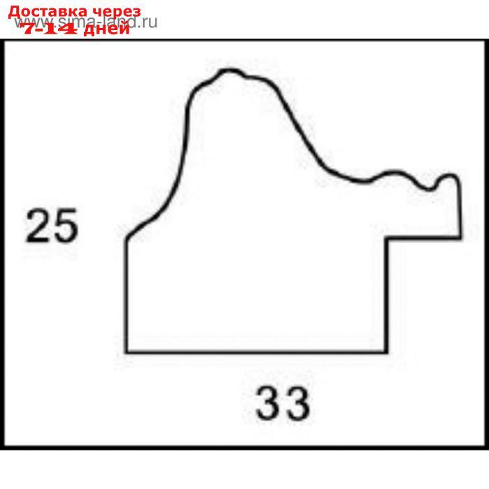 Рама для картин (зеркал) 30 х 40 х 3.3 см, пластиковая, Dorothy золотая - фото 4 - id-p212675989