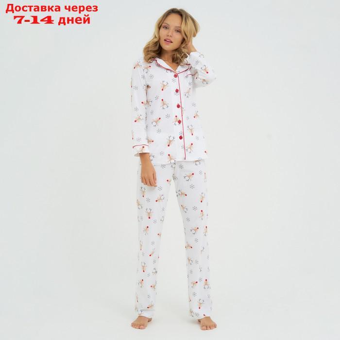 Пижама женская (рубашка и брюки) KAFTAN "Deers" р.52-54 - фото 1 - id-p212677160