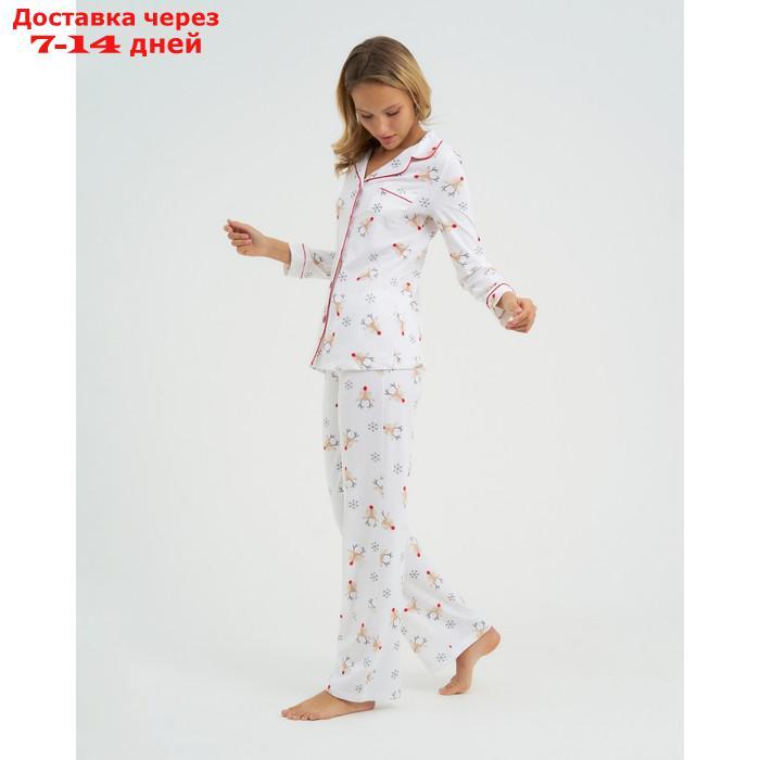 Пижама женская (рубашка и брюки) KAFTAN "Deers" р.52-54 - фото 7 - id-p212677160