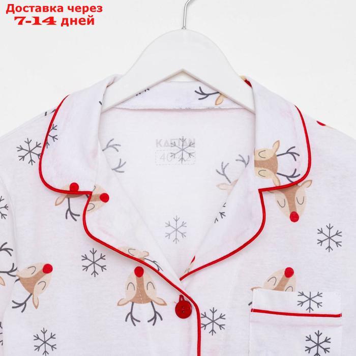 Пижама женская (рубашка и брюки) KAFTAN "Deers" р.52-54 - фото 10 - id-p212677160